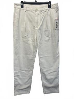 Men's Large Bench Chino Pants 5 Pocket Studio Collection Marshmallow White NWT